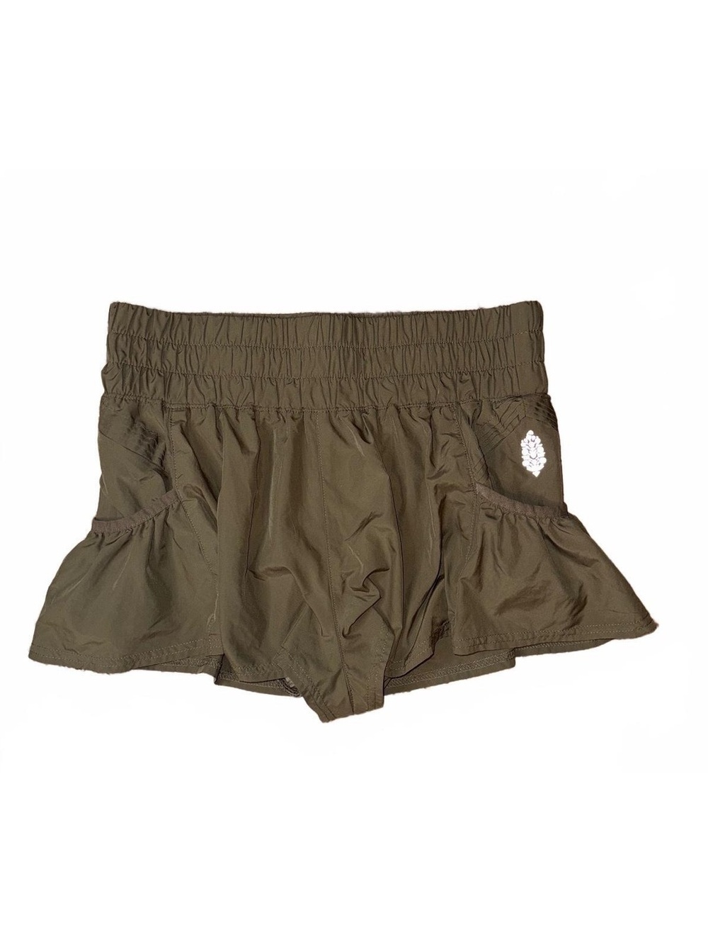 Free People FP Movement Women’s Small Olive Green High Rise Running Shorts